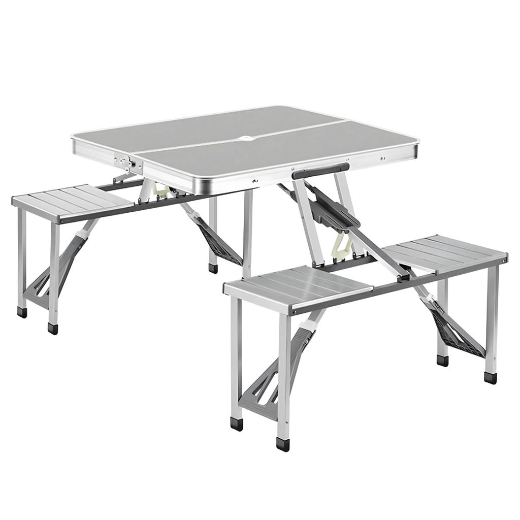 Klapp-Tisch Mit Koffer-Tragegriff Für Camping Und Garten Produktbild 