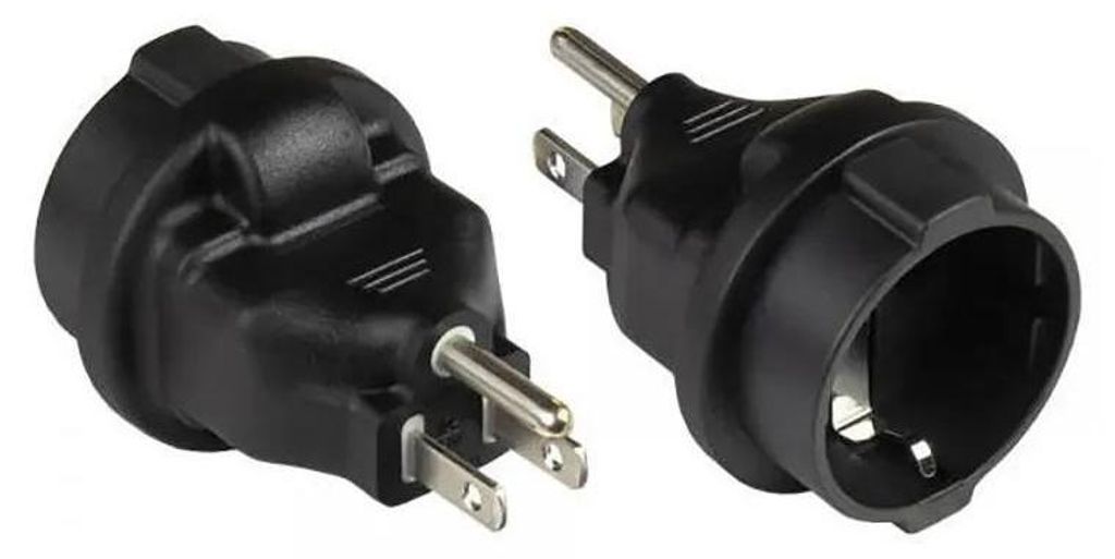 Good Connections Stromadapter USA Typ B an Typ F (CEE 7/3)