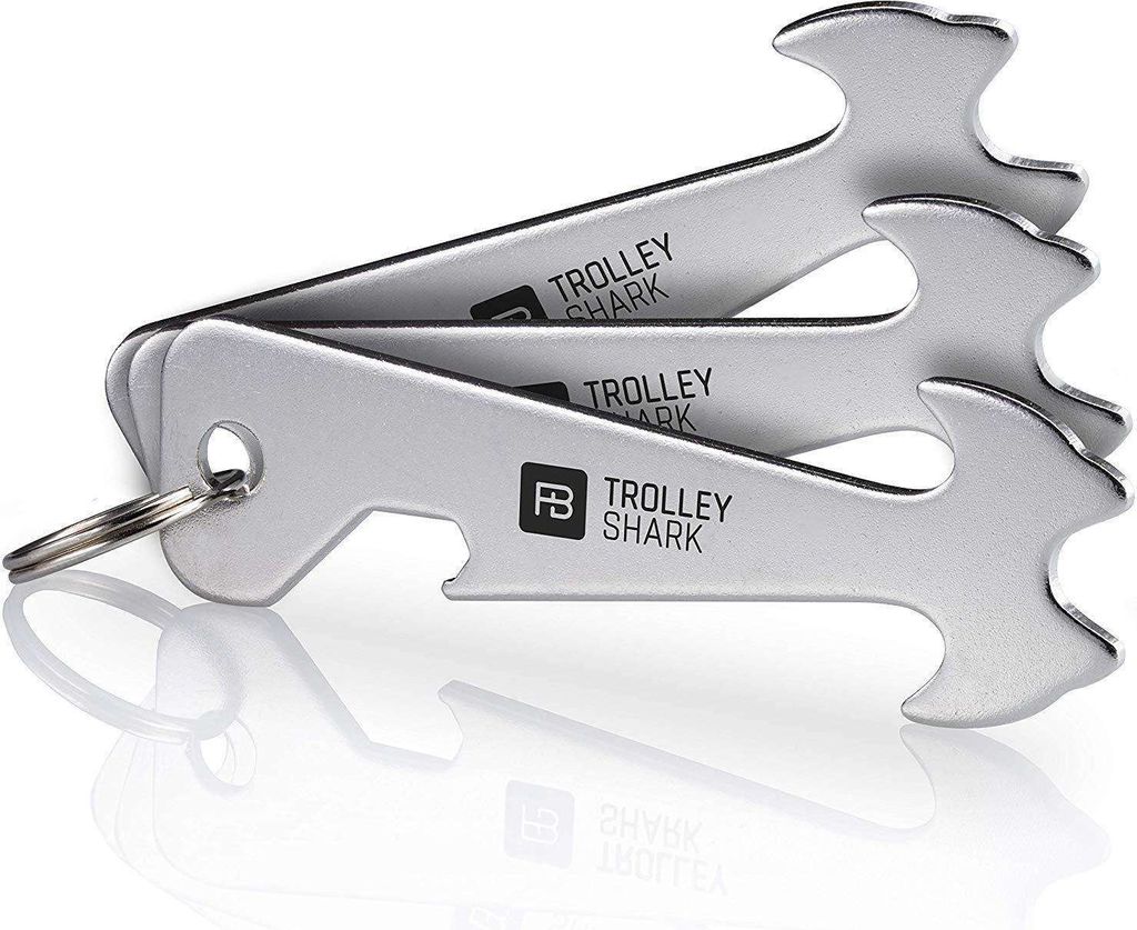 FABACH 3 x Trolley Shark Einkaufswagenlöser Produktbild 