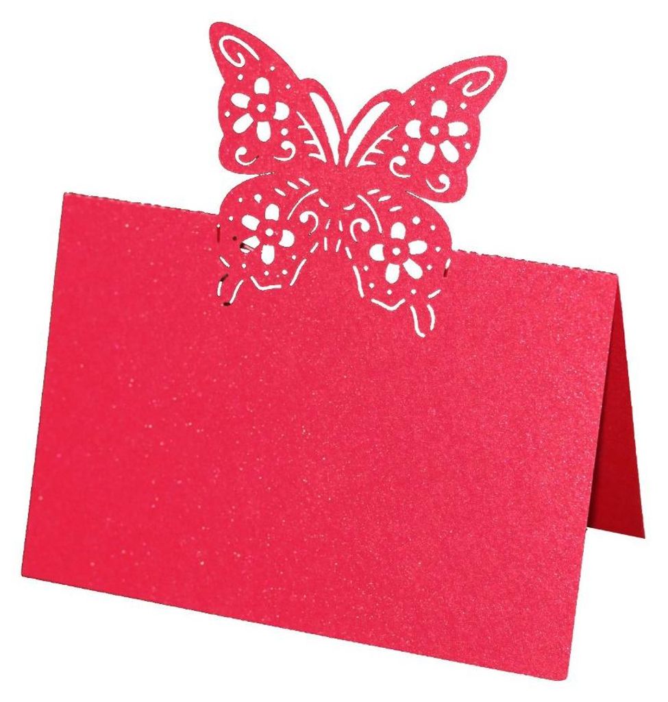 Hollow Butterfly Blank Place Cards 50 Pack White Table Seating Name Cards Für Hochzeit Geburtstag Party Bankett Baby Dusche Abendessen Event