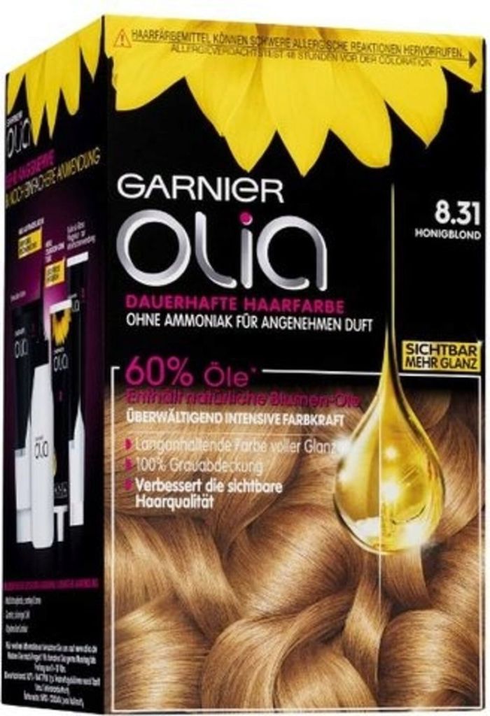 Garnier Olia Dauerhafte Haarfarbe 8.31 - Goldenes Aschblond