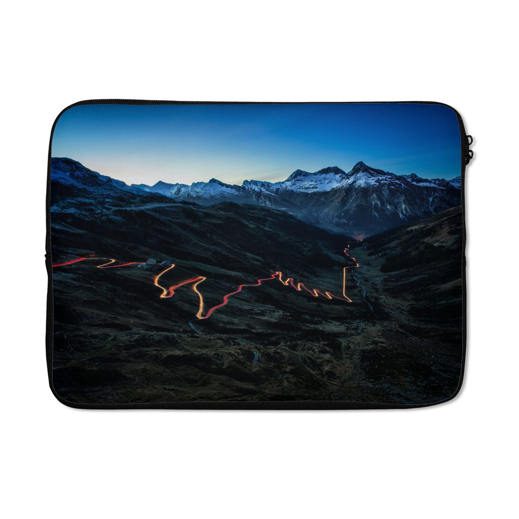 MuchoWow Laptop Hülle 13 Zoll Splügenpass Laptoptasche - Laptophülle - Sleeve - Rundumschutz