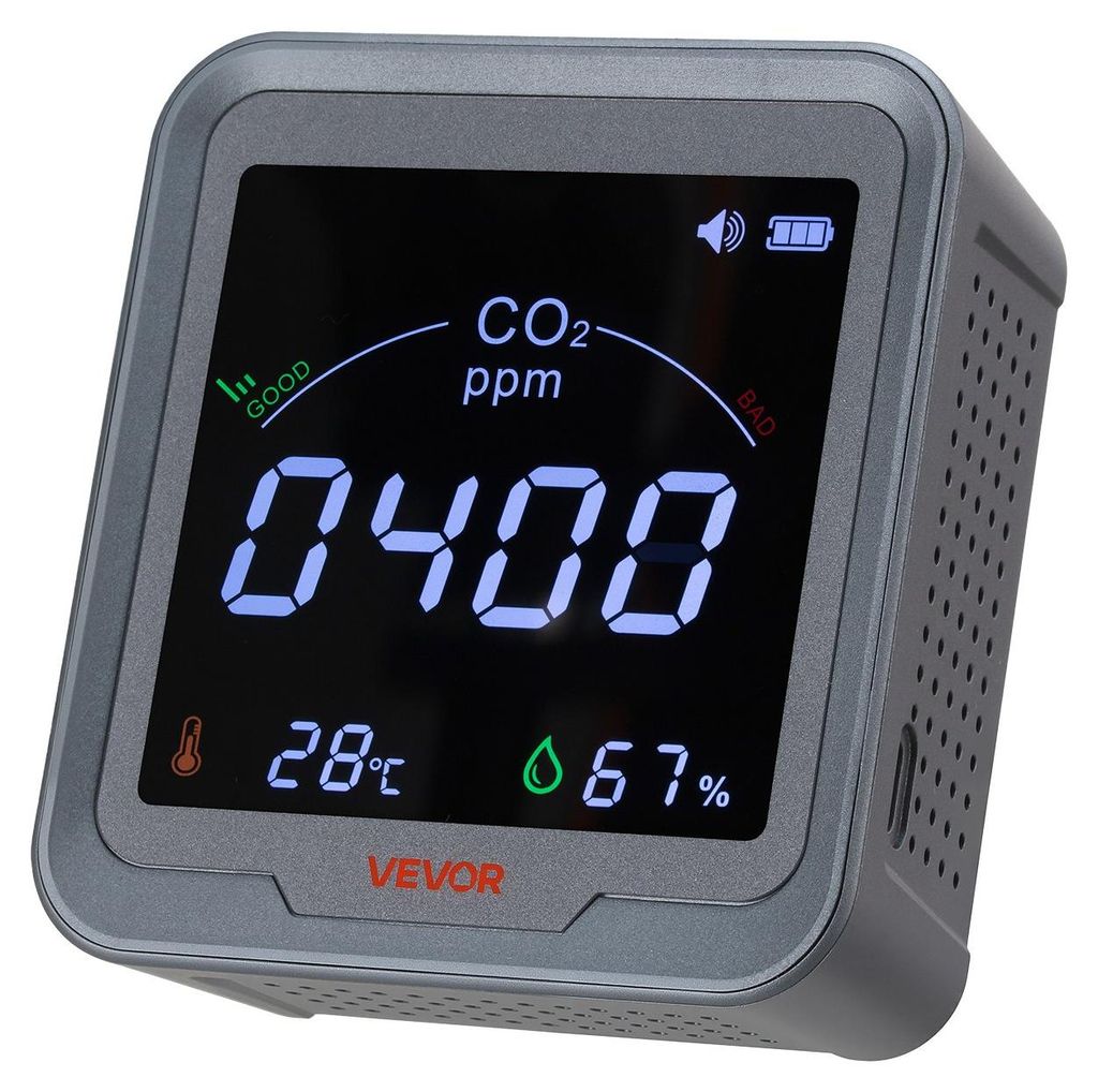 VEVOR rilevatore di CO2, monitor di CO2 con display di Immagine del prodotto 