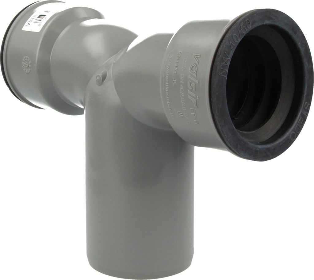 HT Doppel Siphonwinkel Bogen 90° Ø 40/50/40, mit Produktbild 