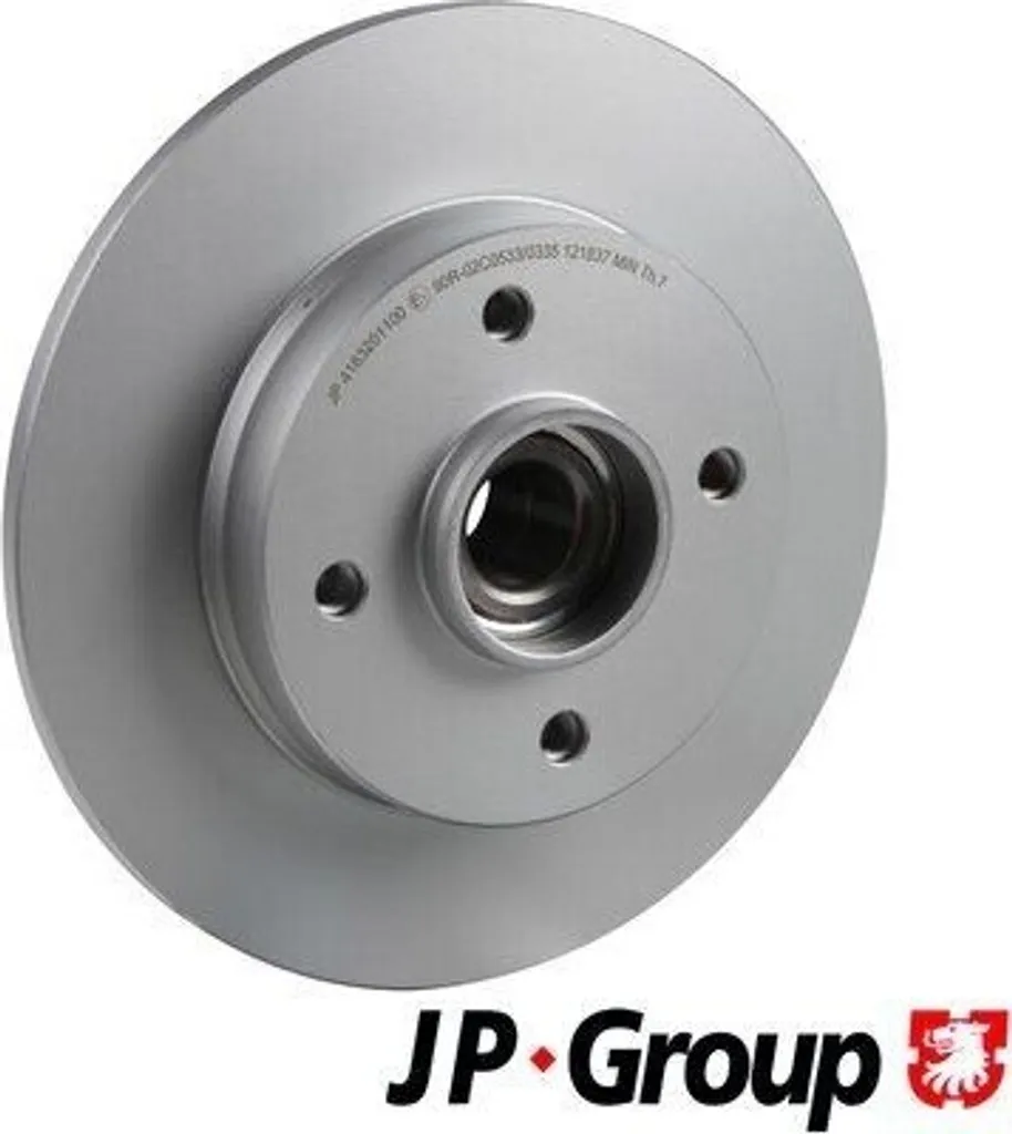 Disque de frein arrière pour Peugeot 207 - Lot de 2 JP GROUP 4163201100