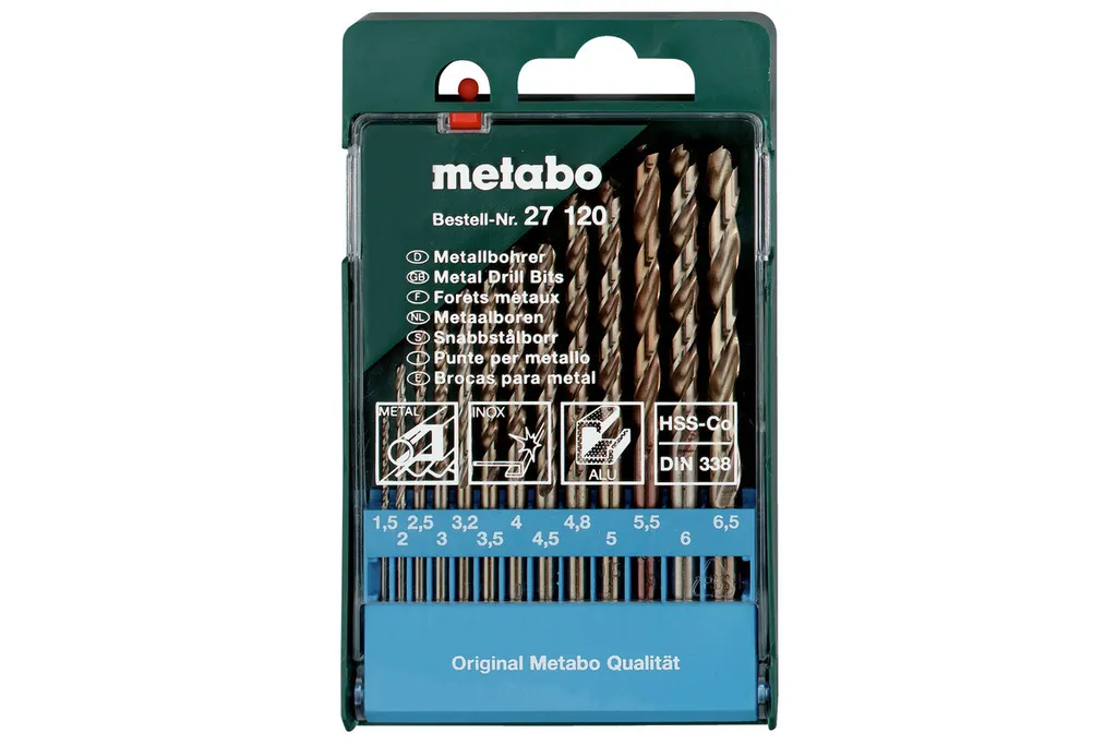 Forets Metabo 627120000 HSS-CO pour Perçage Intensif Inox et Métaux