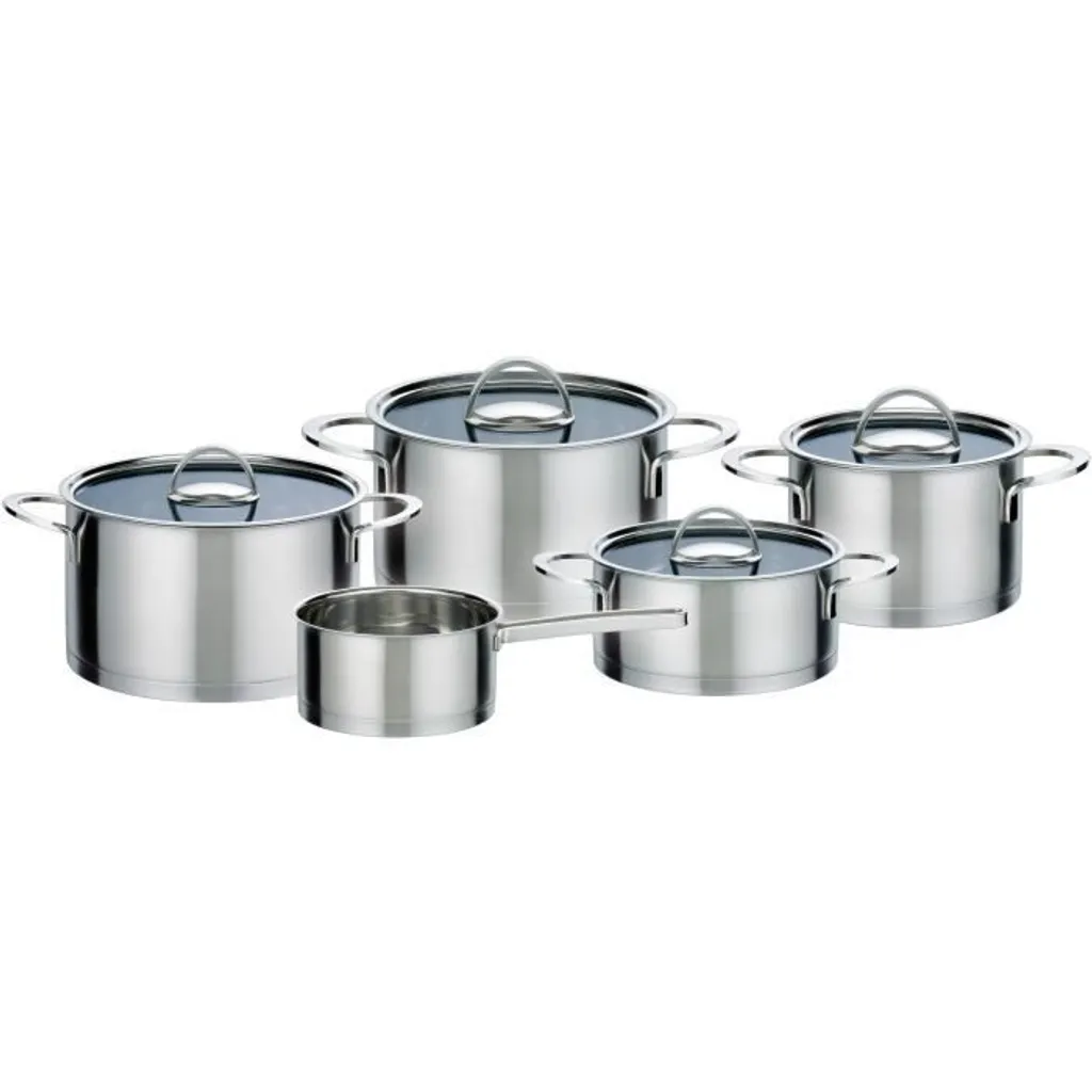 Batteria Pentole GSW Elegance Induzione 9 Pezzi - Efficienza Termica