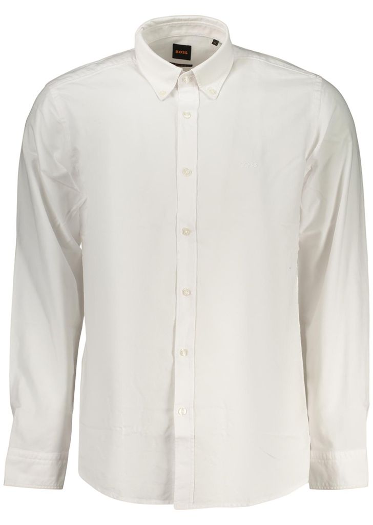 Herren Langarmshirt Weiss – Regular Fit mit Stilvollem Produktbild 
