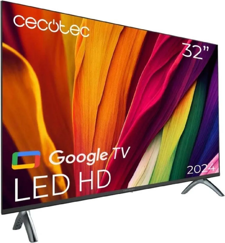 Smart TV LED 32 pouces HD Google TV avec commande vocale Google Assistant