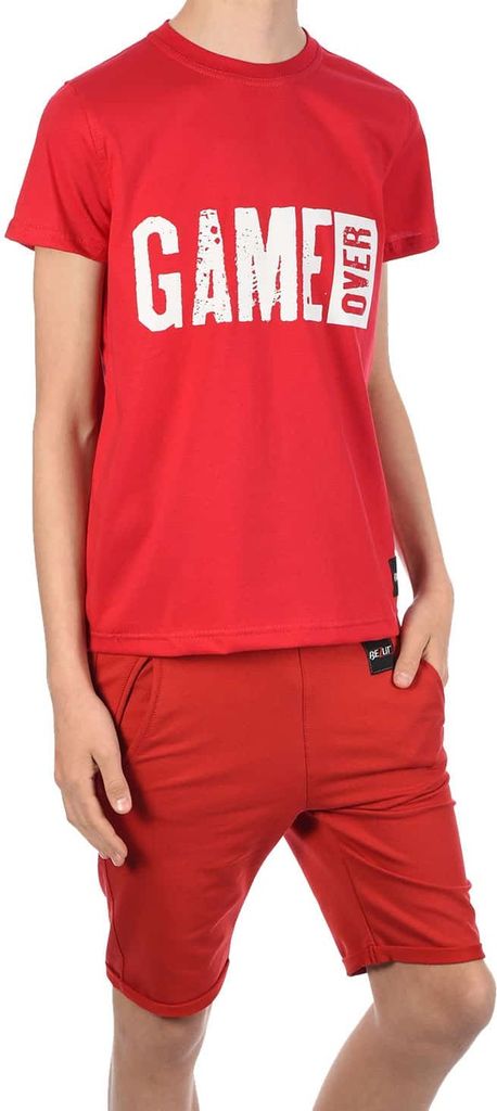 BEZLIT Jungen Sommer Set T-Shirt GAME OVER und Stoff Shorts Produktbild 