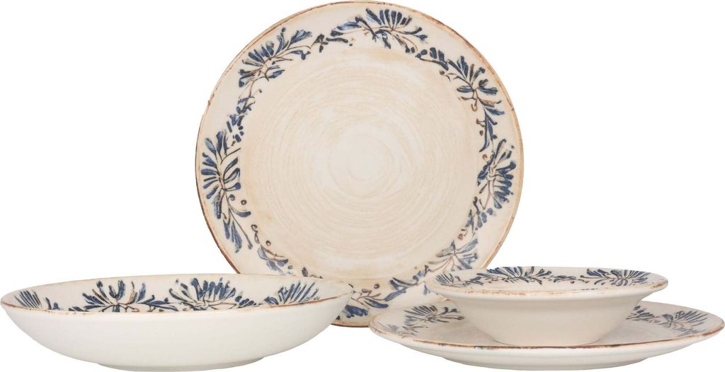 Bonna Geschirrset (Large) - Grandma - 24 teilig - 6 Personen - Porzellan