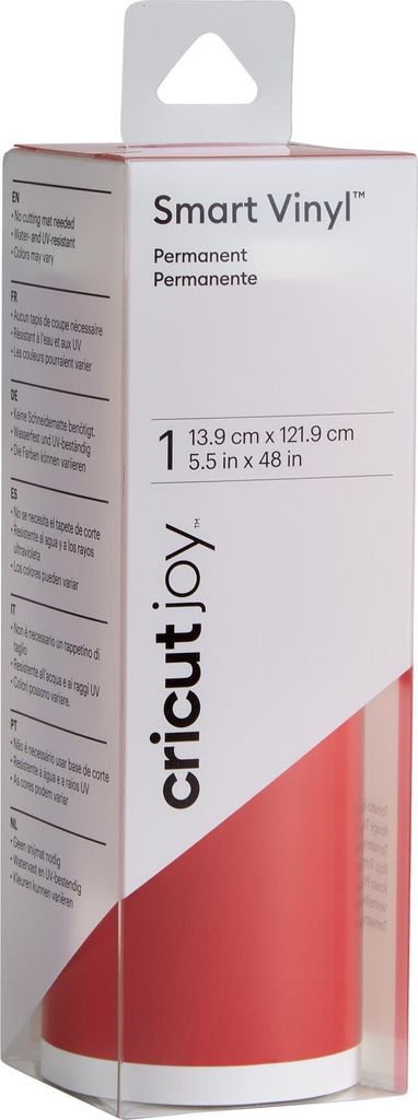 Cricut Joy Smart Vinyl, Permanentný, Červená, Vinyl, 1219,2 Obrázok produktu 