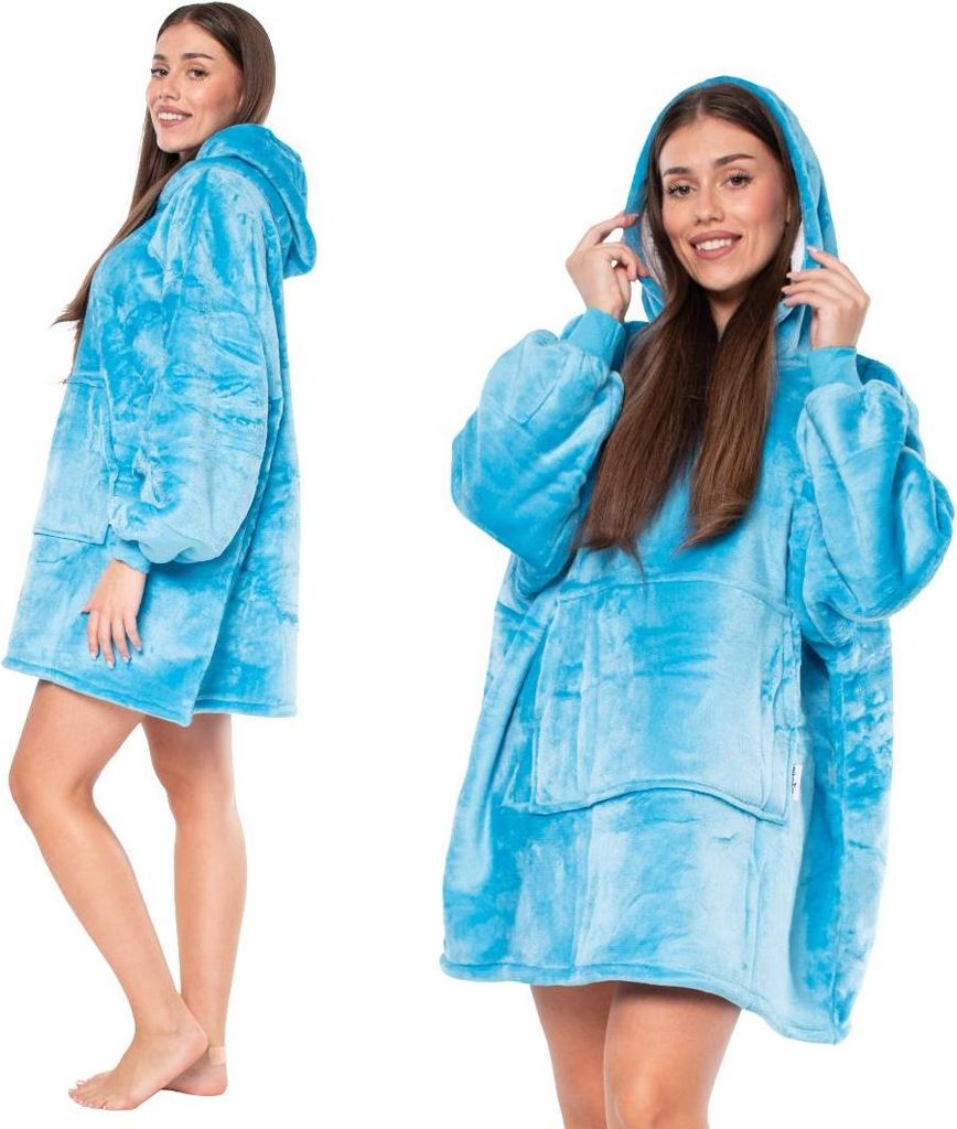 Decke Sweatshirt 2in1 Übergröße XXL mit Kapuze Dicker Produktbild 