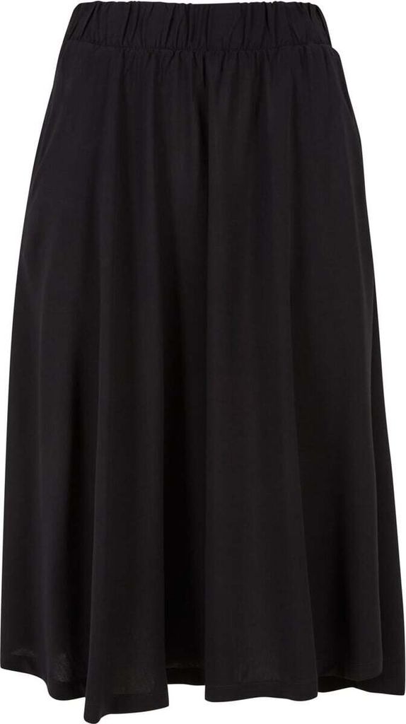 Urban Classics Mittellanger Rock Damen Ladies Viskose Skirt schwarz M