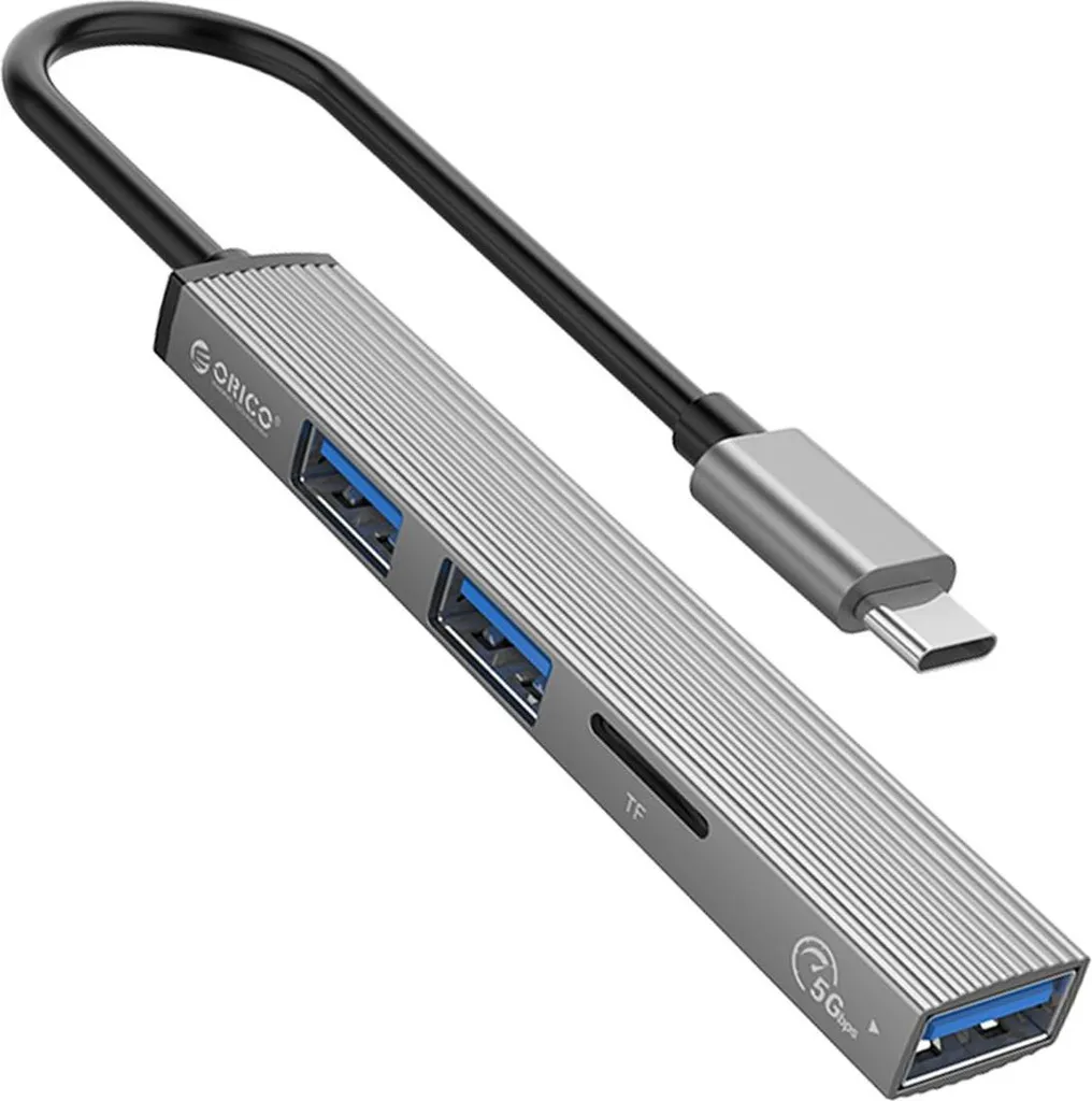 ORICO Hub USB Type-C in Lega di Alluminio | 5Gbps Ultra Sottile