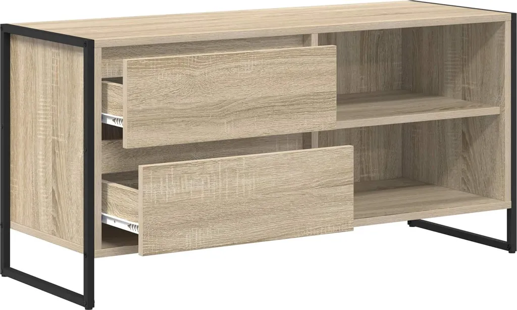 SYFAX™ Mobile TV Sonoma 100x36x49,5 | Multistrato Legno Extra Stabile