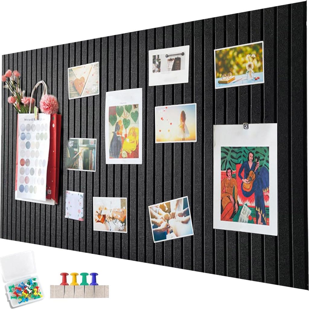 60 x 40cm große korkplatte große Pinnwand,dekorative korkwand aus Filz,Fototafel mit selbstklebendem Klebeband,filz selbstklebend visionboard,Sch...