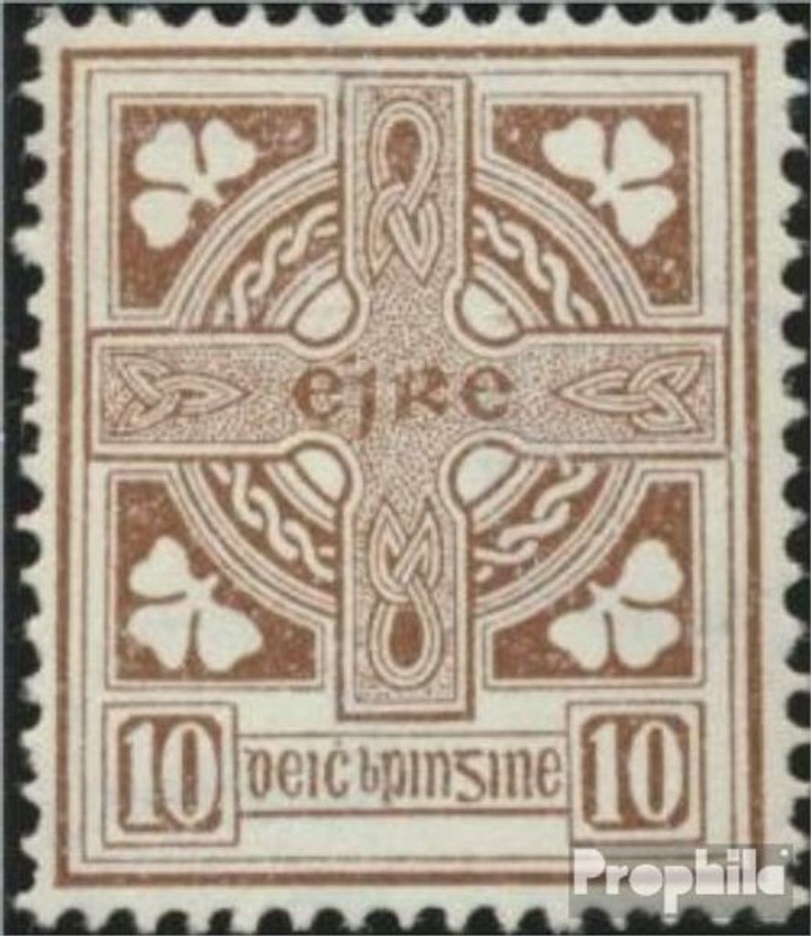 Briefmarken Irland 1940 Mi 81A postfrisch Symbole