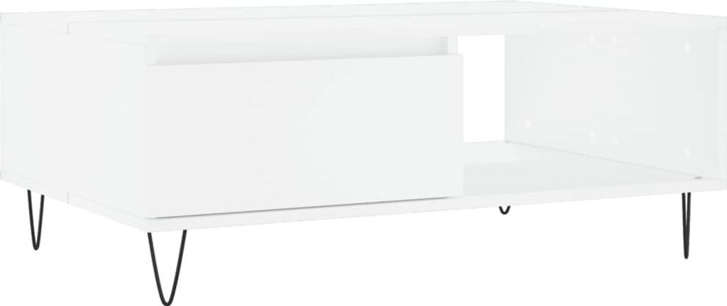 vidaXL Couchtisch Weiß 90x60x35 cm Holzwerkstoff Produktbild 