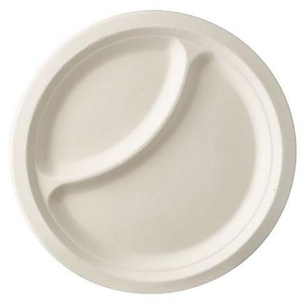 500 Teller, Zuckerrohr "pure" 2-geteilt Ø 23 cm · 2 cm Produktbild 