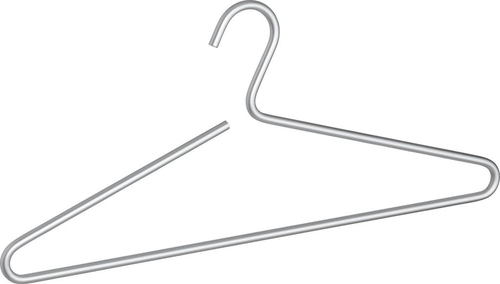 Stilvolle Silberne Kleiderbügel mit Minimalistischem Design