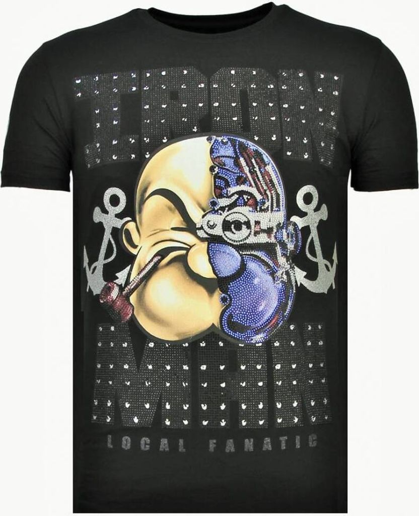 Iron Man Popeye Strass T - XL