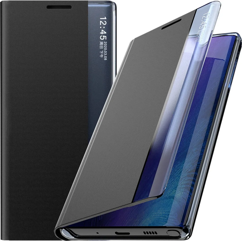 Custodia Elegante Samsung S24+ Sleep View Magnetico - Nero