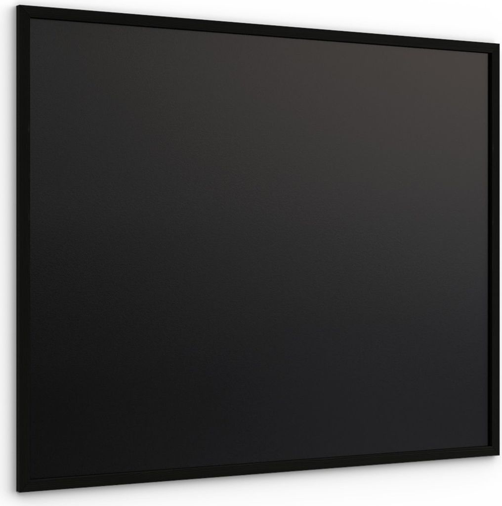 Lavagna nera da gesso 100x80 cm con cornice nero in legno Immagine del prodotto 