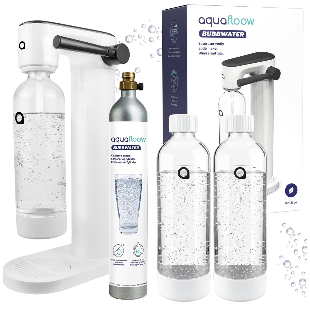 AquaFloow, erogatore di acqua frizzante con 2 bottiglie da Immagine del prodotto 