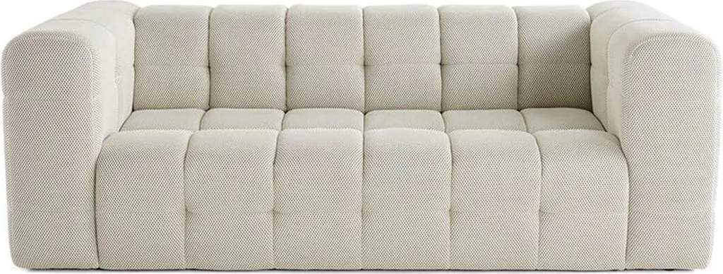 Canapé beige 3 places Suzano Lisa Design - Idéal pour salon et détente