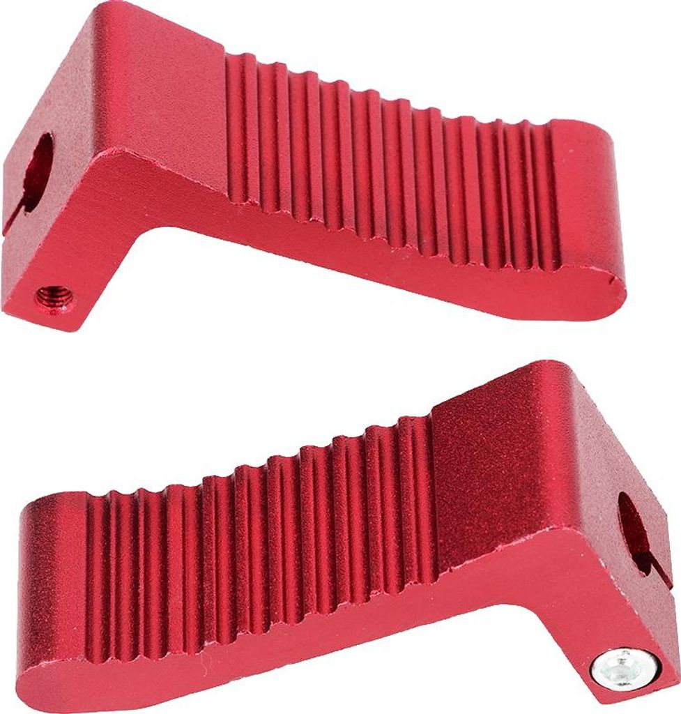 Red Mini Moto Racing Aluminiumlegierung Footrücke Fußruhe Peg FootRest Pedal Fit für 47cc 49cc
