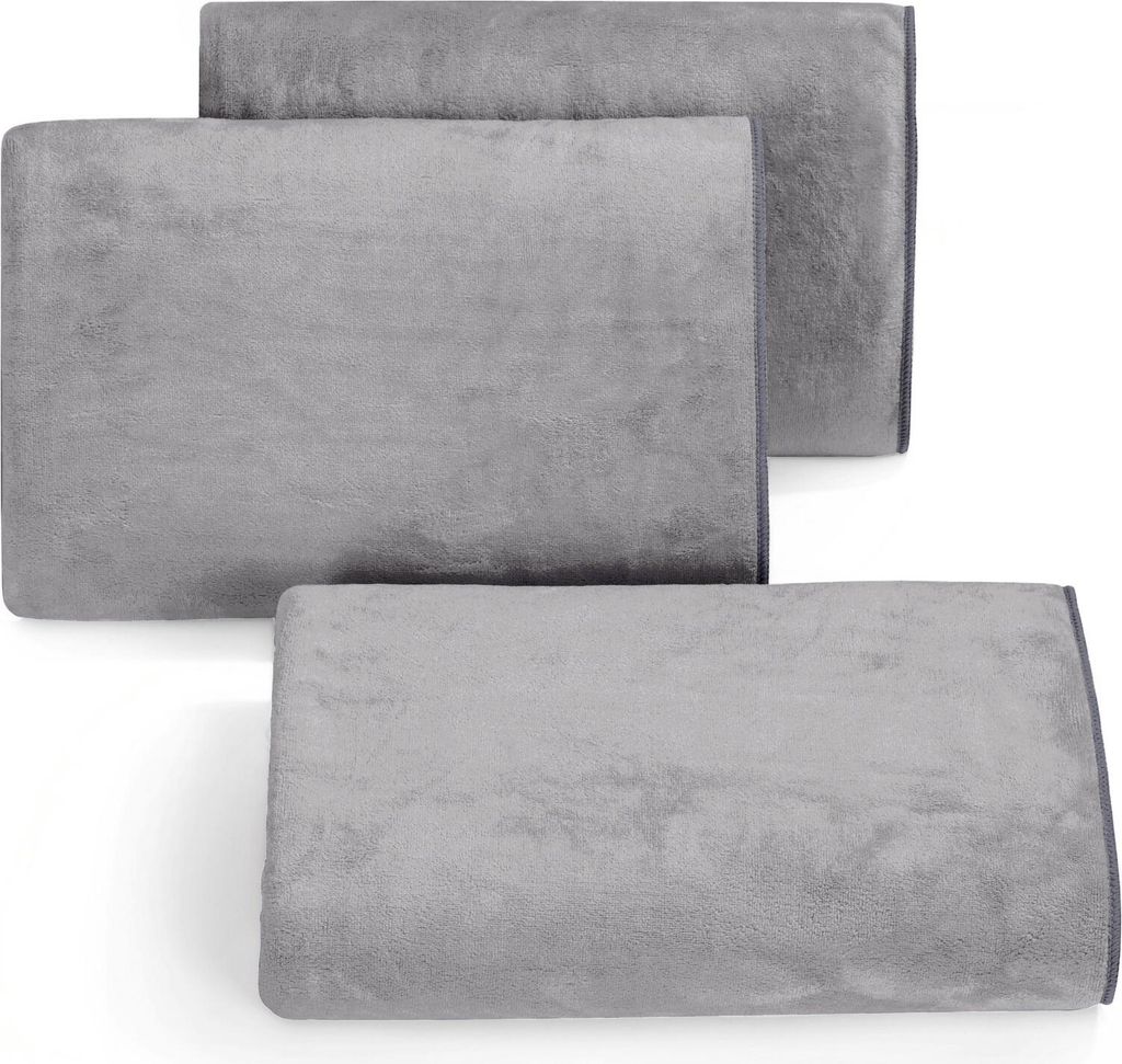 EUROFIRANY | Sporthandtuch - AMY - 50x90 cm - Stahlgrau - Schnell trocknend - Antibakteriell