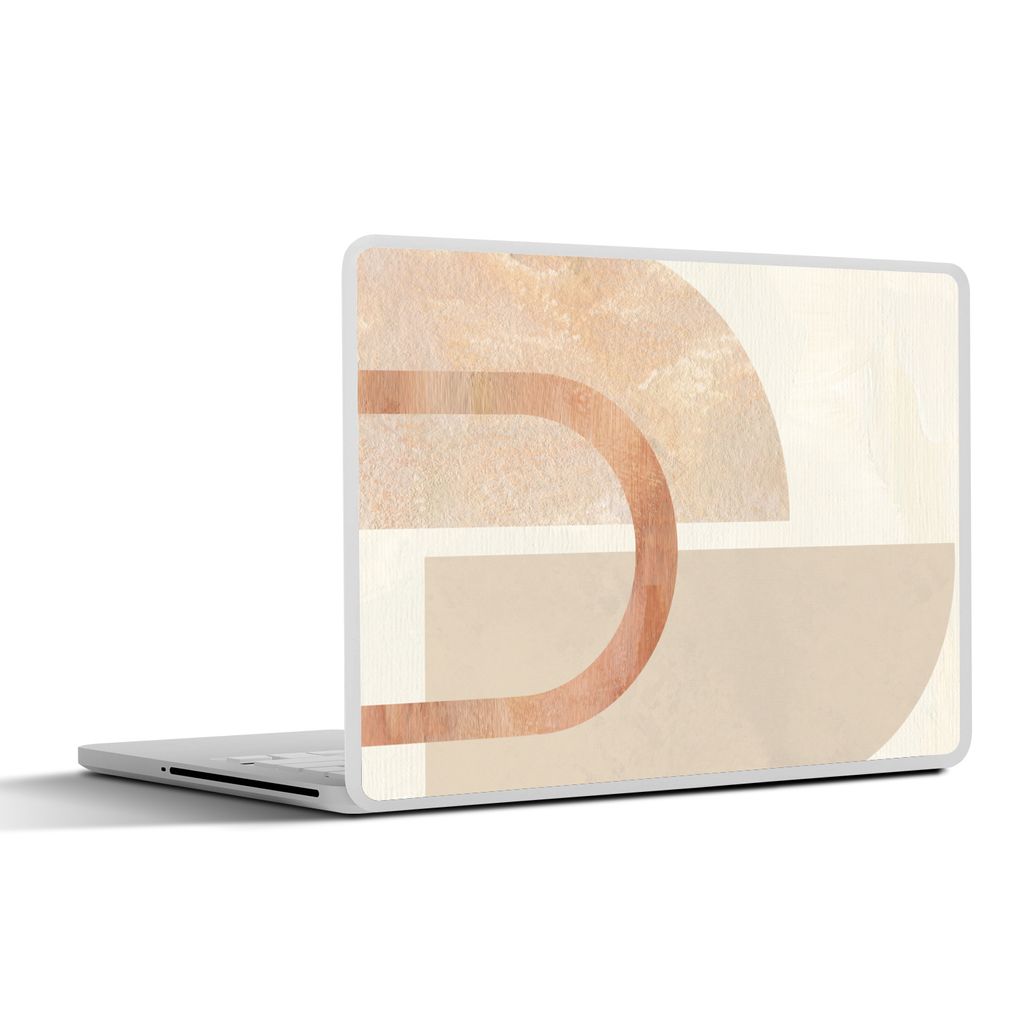 MuchoWow Laptop Aufkleber Sticker Cover Marmor - Rosa - Abstrakt 30x22 cm - Laptop-Sticker
