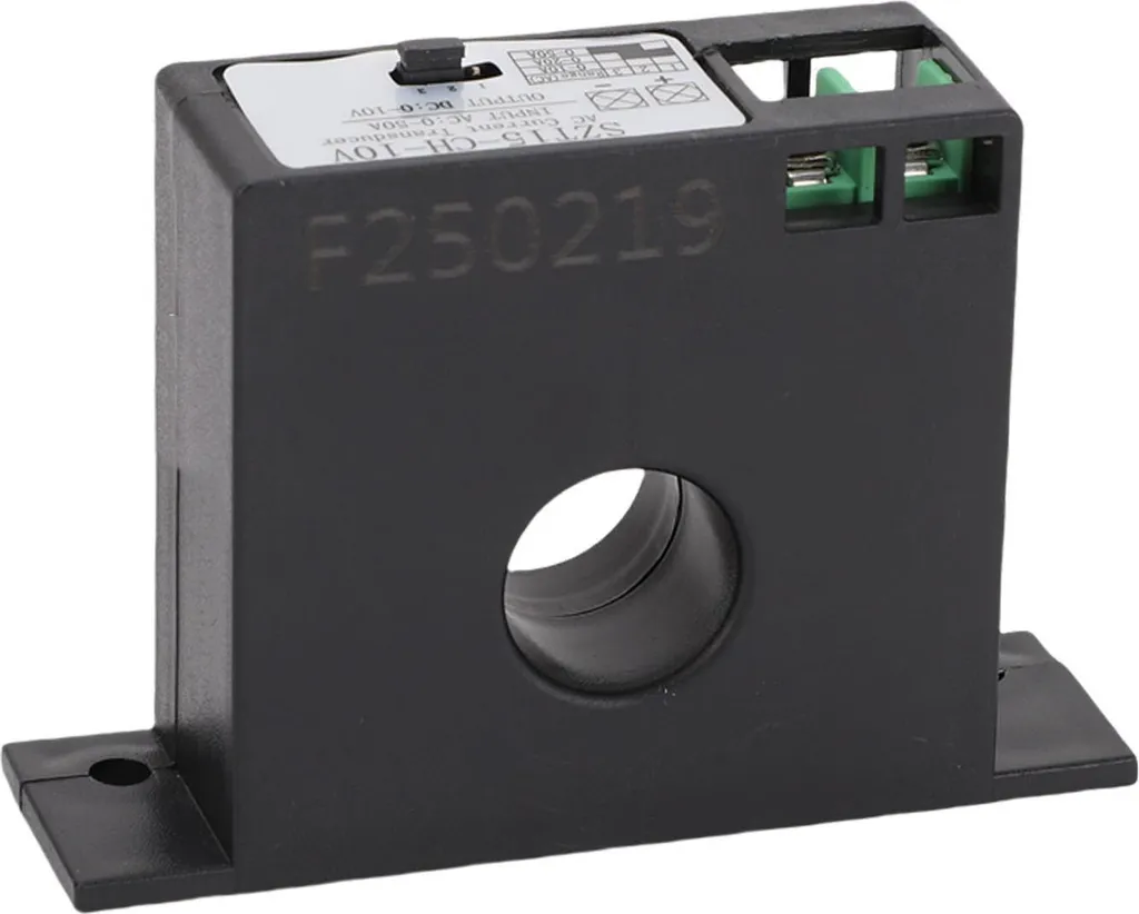 Transformateur de courant 50A avec sortie 0-10V, boîtier rail DIN isolant - 8
