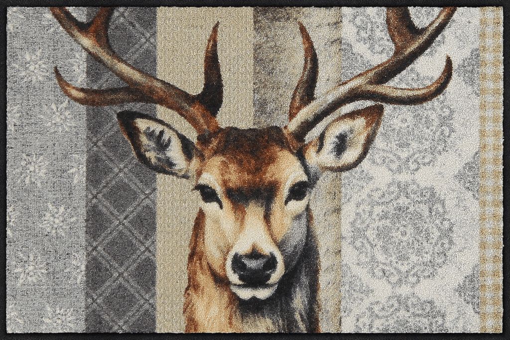 Salonloewe WOODLAND KING Fußmatte Wohnmatte 50 x 75 cm Produktbild 