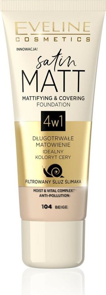 EVELINE Satin Matt Foundation matujący podkład do twarzy Zdjęcie produktu 