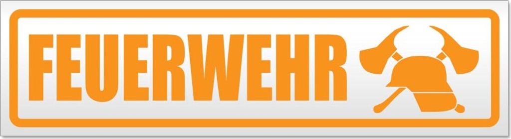 Feuerwehr 2 Magnetschild Schild magnetisch