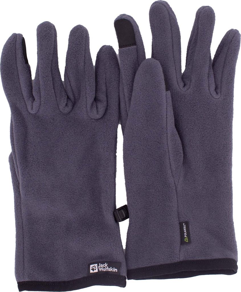 Jack Herren Wolfskin Kaskaden Handschuhe Fleecehandschuhe Touch Grau Größe S
