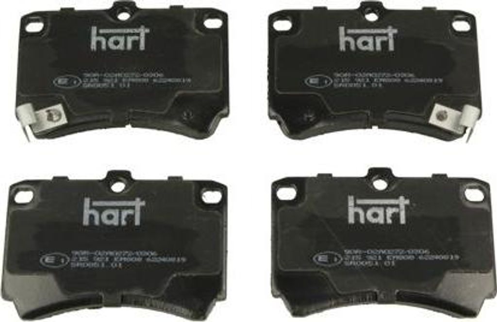 HART 215 921 Bremsbelagsatz, Scheibenbremse OE F1CZ2001A kompatibel mit Demio, MX-3