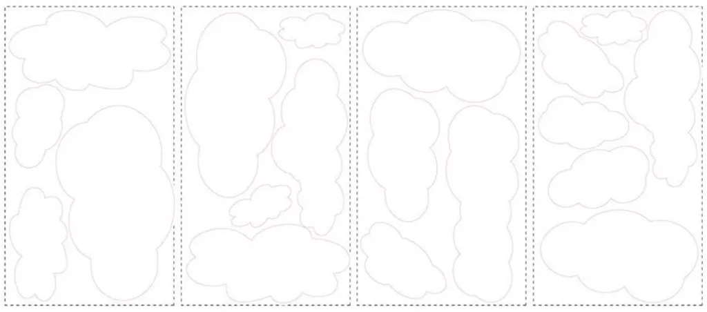 Stickers muraux BABIES blanc pour masquer les imperfections du mur