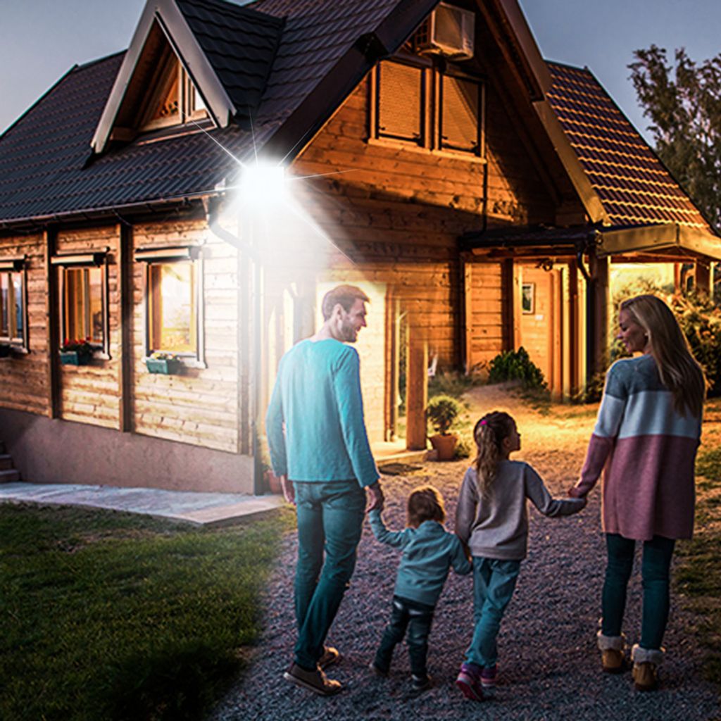 CREATESTAR Faretto LED da Esterno 50W,2 Pezzi Faro LED Esterno, 5000LM 6500K Luce Bianca Fredda, IP65 Impermeabile Faretti Led con Spina per Porte, Corridoio, Garage, Cortile e Giardino