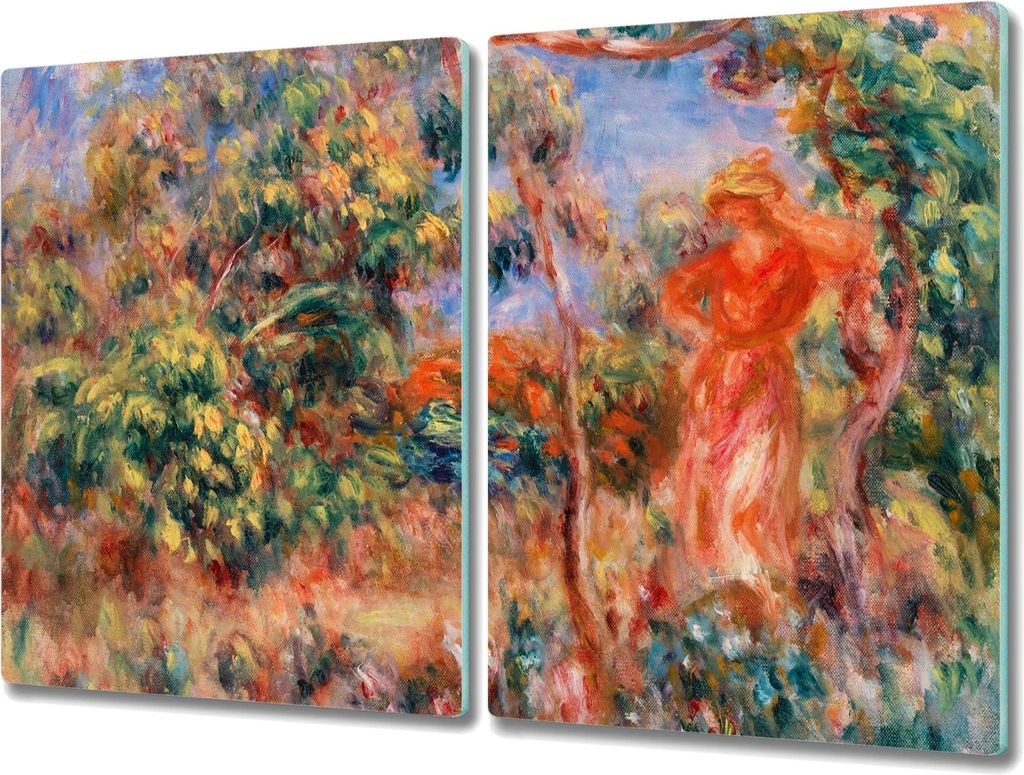 Coloray Schneidebrett Herdabdeckplatte 2x40x52 cm Kochplattenabdeckung Küchenbrett Hackbrett - Waldfrau