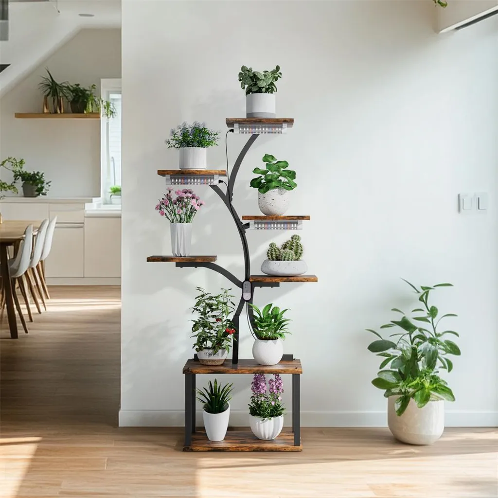 Support fleurs d'angle pour salon et balcon optimisé pour petit espace - 4