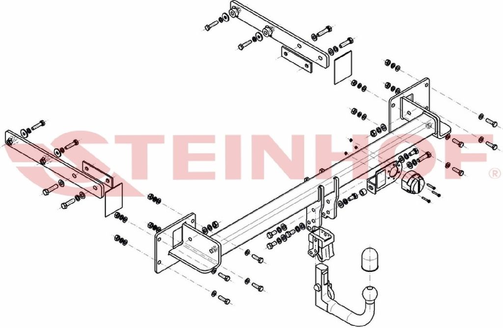 Z547173 Anhängerkupplung passend für MERCEDES W 251 2006-2017 abnehmbar