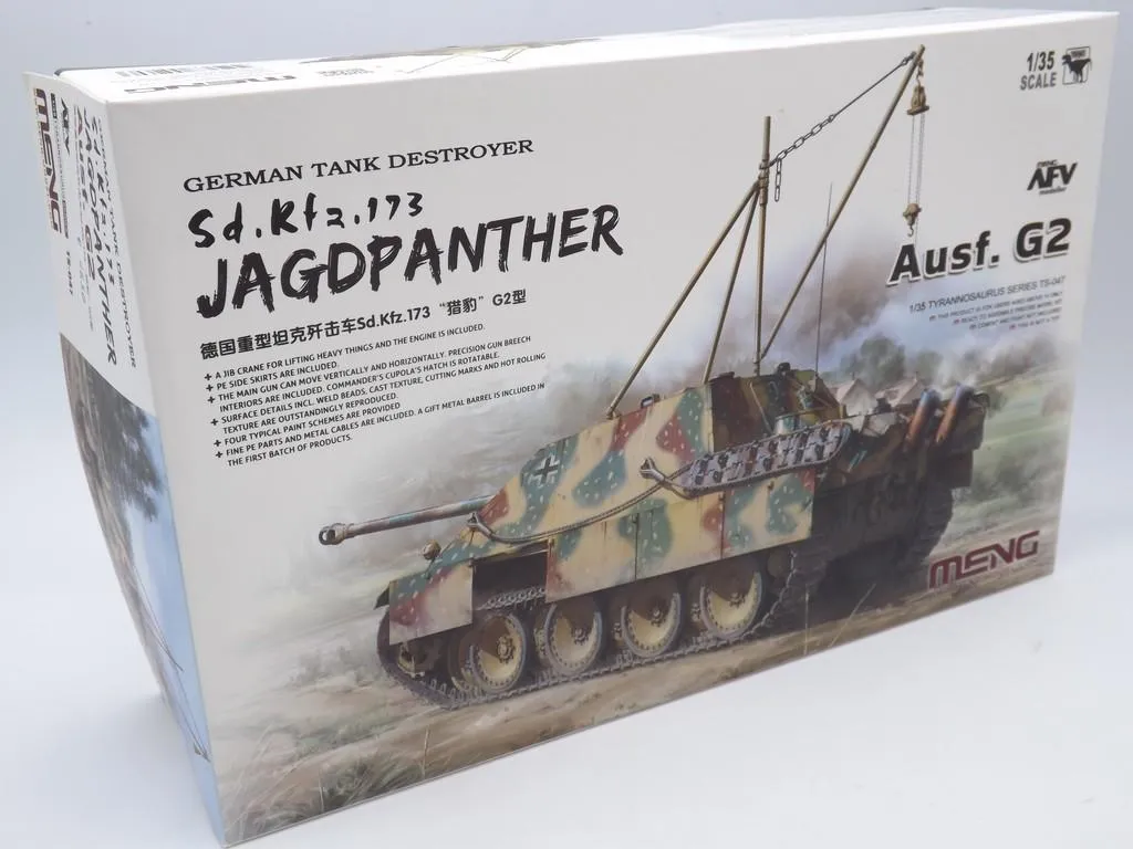 Maquette Jagdpanther Sd.Kfz.173 Meng TS-047 sans défaut de moulage 1:35