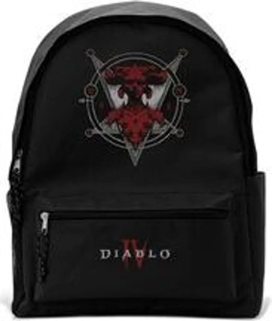 Sac à dos gaming Diablo IV - Modèle Lilith en Polyester Noir et Rouge