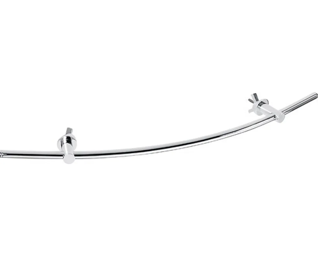 Porte-serviettes RAWELL réglable en laiton chromé pour radiateur 60cm