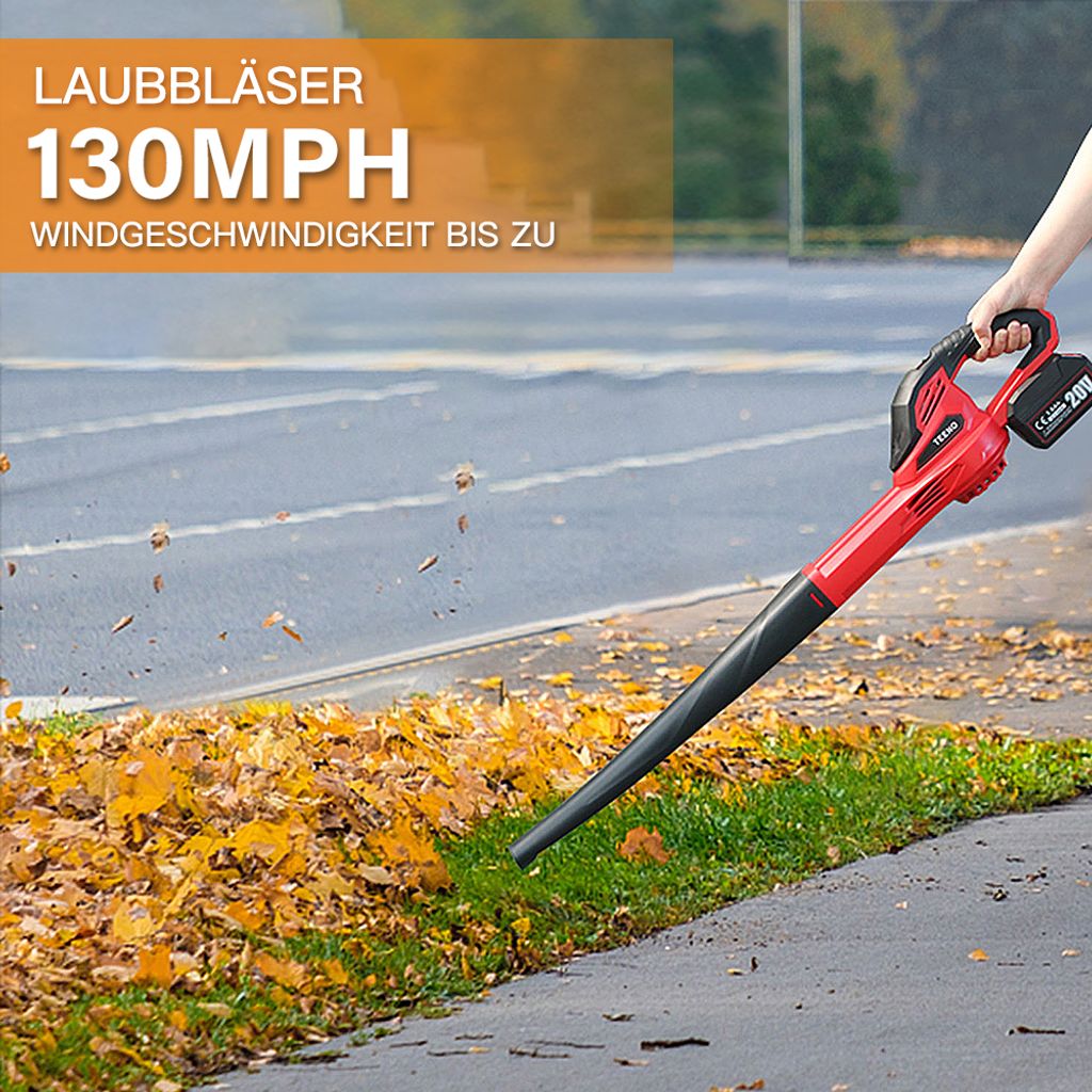 TEENO 20V Akku-Laubbläser mit 3Ah Akku und Ladegerät, 288 Produktbild 2