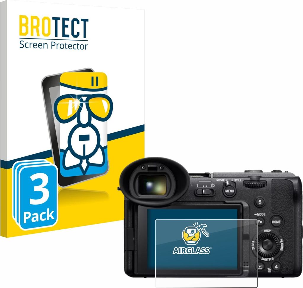 3x BROTECT Schutzglas für Sony Cinema Line FX2 Schutzfolie Panzer Folie Glas Display Schutz klar