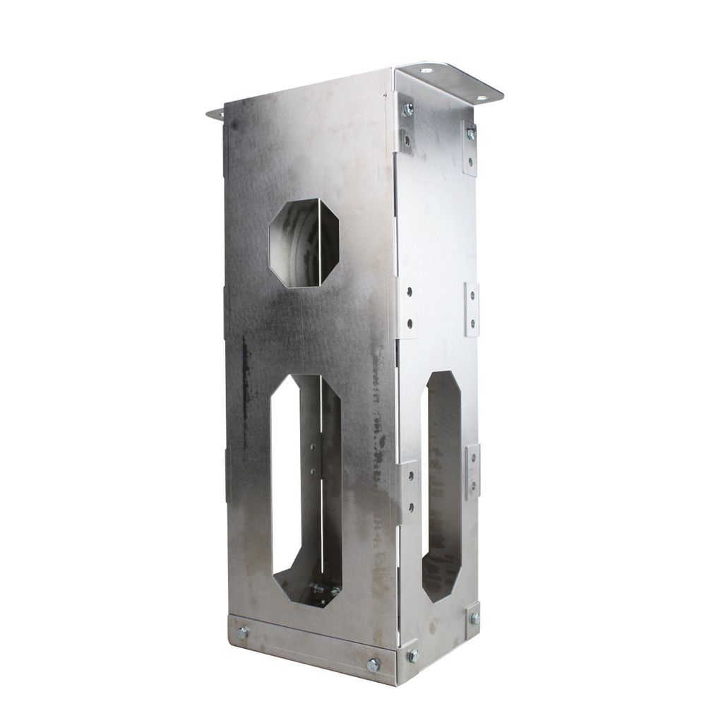 Metallsockel für Wallbox-Standfuß – Fundament-Sockel zur Bodenmontage, geeignet für Beton- oder Sandeinbettung